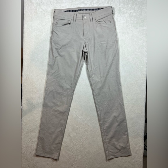 Bonobos Golf 32W 34L Slim Fit Stretch Band Sand Color Khaki Performance Pants - Picture 2 of 11